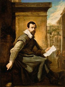 Ritratto di uomo con spartito musicale