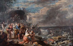 Gli Israeliti attraversano il Mar Rosso da Domenico Gargiulo