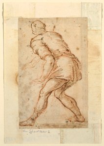 Studio figurativo di un uomo da Domenico Gargiulo, called Micco Spadaro