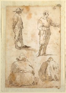 Quattro Uomini da Domenico Gargiulo, called Micco Spadaro