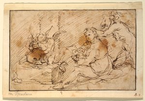 Artista seduto da Domenico Gargiulo, called Micco Spadaro