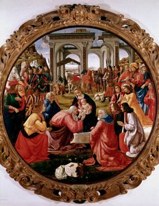 Adorazione dei Magi. Dipinto di Domenico Ghirlandaio da Domenico Ghirlandaio