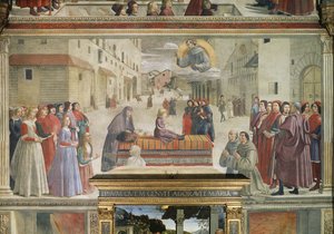 Il miracolo del ragazzo riportato in vita, scena dal ciclo della Vita di San Francesco d