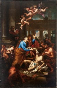 Il miracolo di San Pietro (olio su tela)