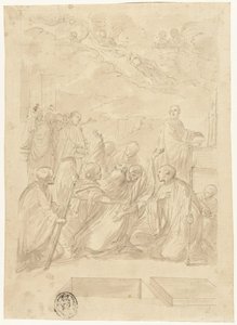 La morte di San Benedetto da Domenico Maria Canuti
