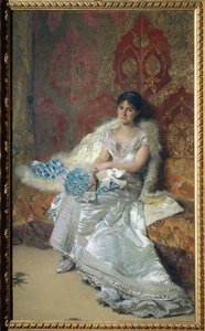 Ritratto di Mrs Theresa Oneto Maglione da Domenico Morelli