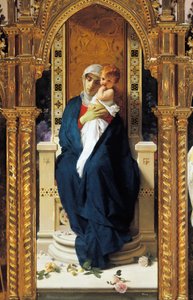 Trittico della Madonna delle Rose, di Domenico Morelli (1823-1901) (dettaglio), Cappella di Sant