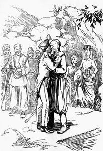Illustrazione di Domenico Natoli (1885-1968) per Re delle montagne, romanzo di Edmond About (1828-1885) da Domenico Natoli