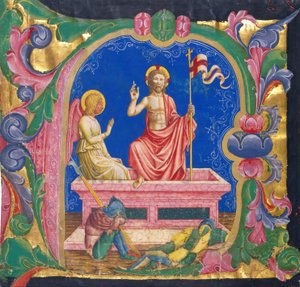 Resurrezione, in una iniziale A