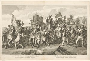 Processione militare con bottino di guerra da Domenico Rossetti