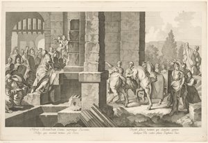 Processione militare entra in un edificio da Domenico Rossetti