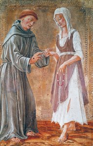 San Francesco sposa la povertà da Domenico Veneziano