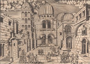 La Chiesa del Santo Sepolcro, Gerusalemme, ca. 1546 da Domenico dalle Greche