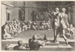 Il Banchetto di Alessandro Magno da Domenico del Barbiere after Francesco Primaticcio