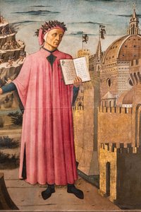 Divina Commedia di Dante Alighieri (dettaglio) da Domenico di Michelino