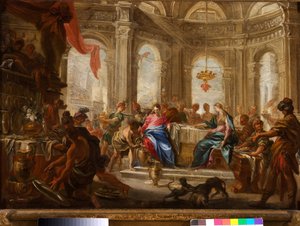 Le nozze di Cana da Domenico the Elder Piola