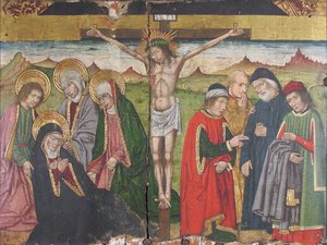 Pannello con La Crocifissione dal Retablo da Domingo Ram