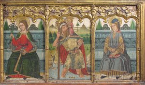 Predella con Santa Brigida, San Cristoforo e San Chiliano dal Retablo da Domingo Ram
