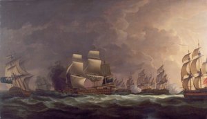 La Battaglia al Chiaro di Luna: la Battaglia di Capo San Vincenzo da Dominic Serres
