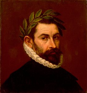 Ritratto del poeta Alonso de Ercilla y Zuniga, 1533-1594, tra il 1576 e il 1578 da Dominico El Greco
