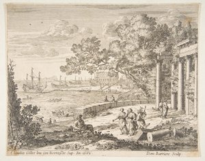 Paesaggio con Mercurio, 1668 da Dominique Barriere