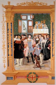 Etienne Leblanc (1490-1565) presenta ad Anne de Montmorency (1493-1567) la sua traduzione del discorso di Cicerone (1531) da Dominique Henri Guifard