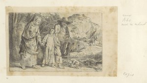 Cristo ritorna dal Tempio con Giuseppe e Maria da Dominique Vivant Denon (baron) (attributed to)