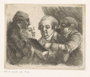 Ritratto di quattro fratelli della famiglia Terres, librai a Napoli da Dominique Vivant Denon (baron)