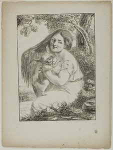 Cupido e una Giovane Donna da Dominique Vivant Denon