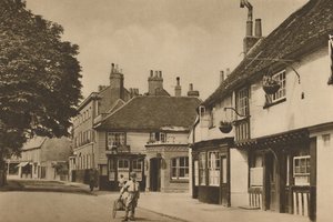 Church Street, Chiswick, con quello che era il Burlington Arms, c1935 da Donald McLeish
