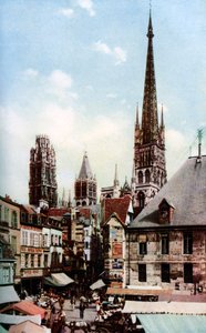 Cattedrale di Rouen, Normandia, Francia, c1930s