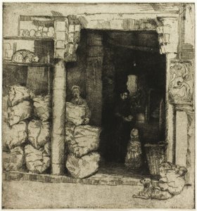 Interno di un negozio di carbone da Donald Shaw MacLaughlan