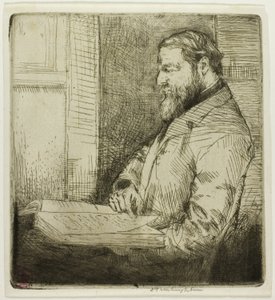 Ritratto di studente francese da Donald Shaw MacLaughlan