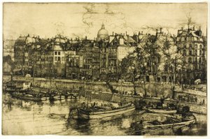 Quai des Grands Augustine, Parigi da Donald Shaw MacLaughlan