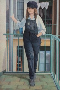 Monica sul balcone da Donatella Merlo