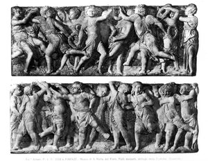 Pannello di Putti danzanti, dalla Cantoria del Duomo (marmo)