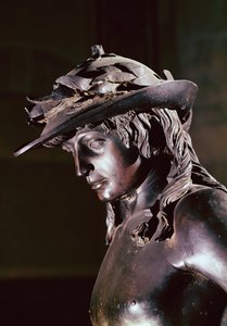 David, dettaglio della testa, c.1440 da Donatello