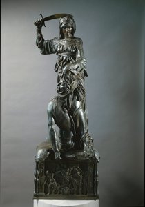 Giuditta e Oloferne. Scultura in bronzo