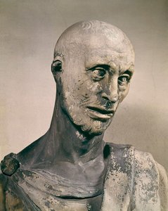 Il profeta Abacuc, scultura in marmo di Donatello (1427-1436) da Donatello