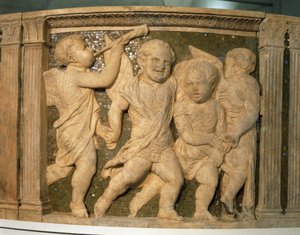 Pergamo del Duomo: Angeli musicisti da Donatello