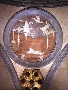 San Giovanni a Patmos, medaglione a pennacchio, c.1425 da Donatello