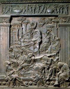La preghiera al Monte degli Ulivi (bassorilievo della sedia a sinistra, c.1460) da Donatello
