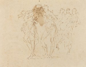 Musicista e figure danzanti da Donato Creti
