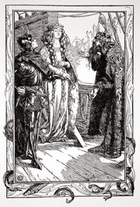 Re Anguish dà Isolt a Sir Tristram da Dora Curtis