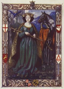 Morgan Le Fay con Excalibur