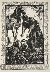 Palamides apparve davanti a lei, illustrazione da 