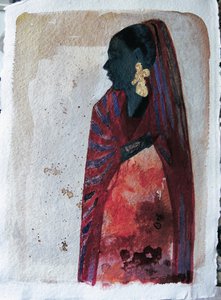 Elegante profilo africano