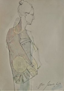 Profilo di una donna elegante