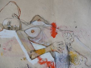 Nudo reclinato espressivo