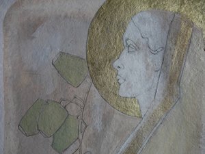 Profilo della donna "Golden Halo"